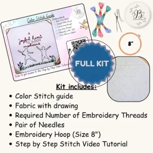 A Joyful Heart is a Good Medicine DIY Embroidery Kit