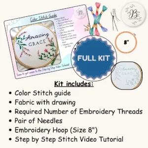 Amazing Grace DIY Embroidery Kit for Beginners