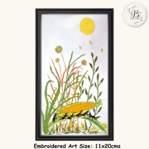 The Ant Series Piece 3: Strength in Unity Hand Embroidered Artwork