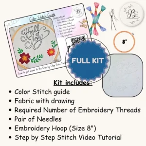 Full of Joy DIY Embroidery Kit