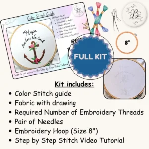 Hope Anchors the Soul DIY Embroidery Kit